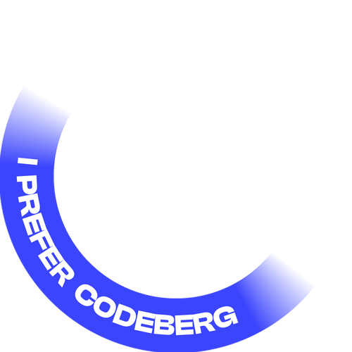 Badge with the text I prefer Codeberg