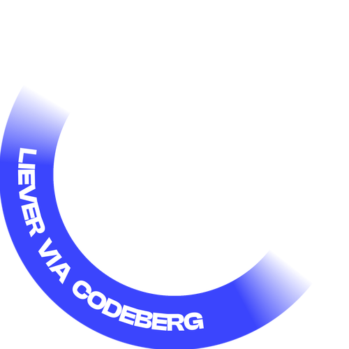 Badge met de tekst Liever via Codeberg